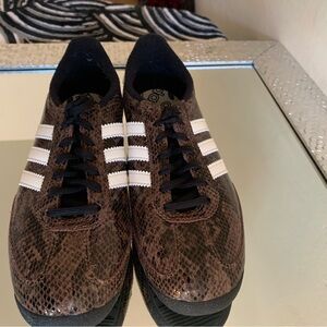 Adidas Women’s Snakeskin Brown Sneakers
